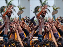 ఐకాన్‌స్టార్ అల్లు అర్జున్‌కు వైజాగ్‌లో గ్రాండ్ వెల్‌కమ్‌ Iconstar Allu Arjun Gets a Grand Welcome in Vizag